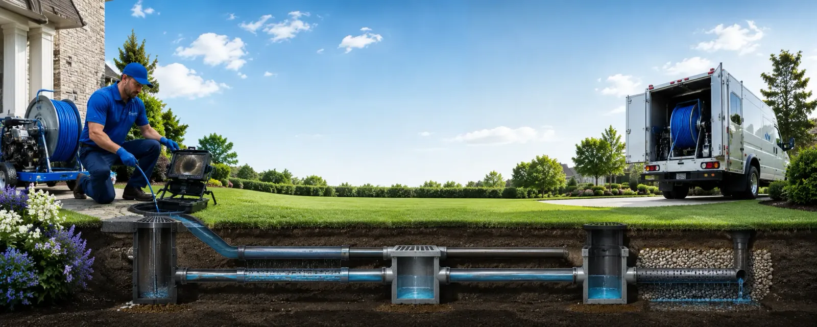 Outdoor drain cleaning information for Nellis, WV